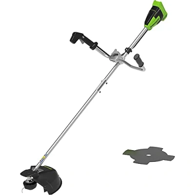 Afbeelding van Greenworks 40v Bosmaaier Met Fietsstuur Zonder Accu En Oplader