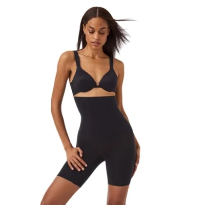 Afbeelding van SPANX dames Higher Power corrigerende tailleshorts in de kleur Zwart, maat: M
