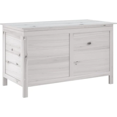 Afbeelding van Tuinbox 99X49,5X58,5 Cm Massief Vurenhout Wit