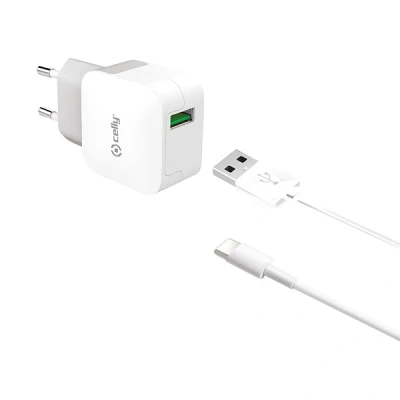 Afbeelding van Celly Telefoonlader 2.4A USB C Turbo