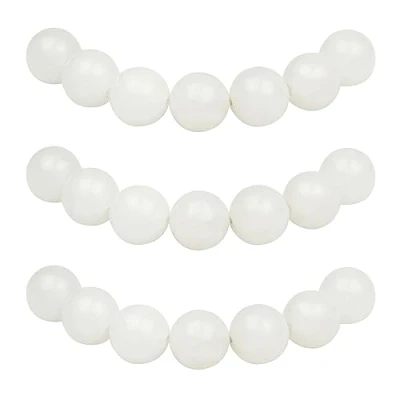 Afbeelding van MJDCB 10mm 35 stuks Stenen Kralen Witte Jade Ronde Losse Natuurlijke Halfedelsteen Voor het Maken van Sieraden Armbanden Kettingen