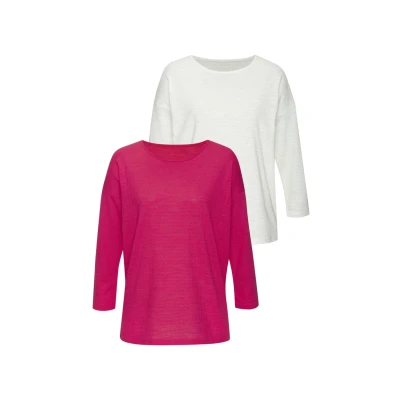 Afbeelding van Vivance Shirt met lange mouwen modieuze structuur van kreukvrije kwaliteit katoen (Set 2)