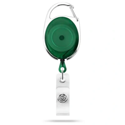 Afbeelding van ID kaart Het Premier Yo Intrekbare Reel Card Pass badgehouder Ouder Donker Groen