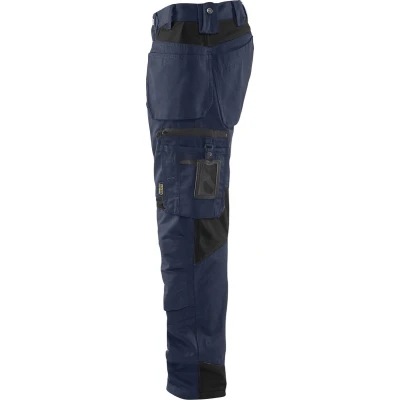 Afbeelding van Blaklader 1555 Werkbroek met spijkerzakken Donkerblauw/Zwart maat C48