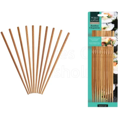 Afbeelding van Eetstokjes Bamboe Set van 10 KitchenCraft Oriental