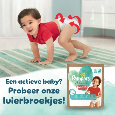Afbeelding van Pampers Harmonie Maat 1 Small Pack 60 stuks 2/5 KG