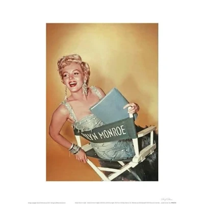 Afbeelding van Kunstdruk Marilyn Monroe Gold 30x40cm
