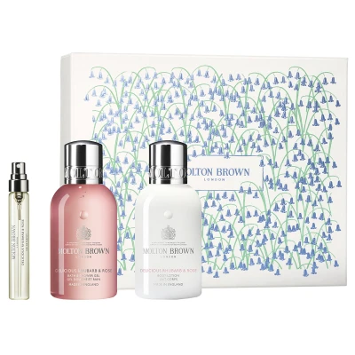 Afbeelding van Molton Brown Pakket Delicious Rhubarb &amp; Rose Fragrance Layering Gift Set