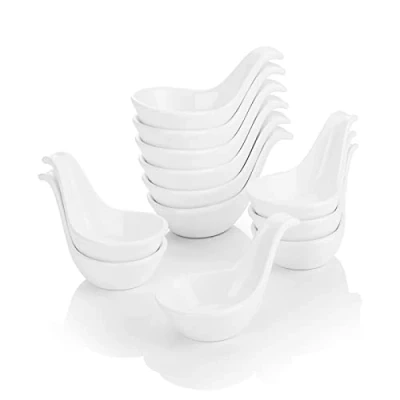 Afbeelding van MALACASA, Series Ramekin.Dish, 6/12 stuks Porseleinen mini muffin bakvormen, cakevorm, soufflévormen (set 12 3.75&quot;/ 9.5cm)