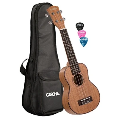 Afbeelding van Cascha HH 2026 premium sopraan ukelele met tas en plectra