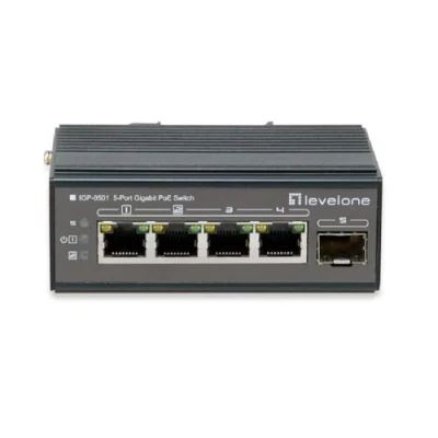Afbeelding van LevelOne IGU 0501 netwerk switch Gigabit Ethernet (10/100/1000) Power over (PoE) Zwart