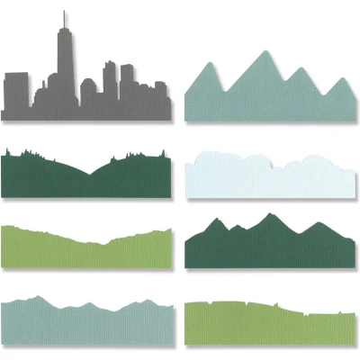 Afbeelding van Sizzix Thinlits Die Set Skyline Silhouettes by Josh Griffiths