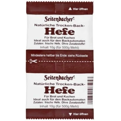 Afbeelding van Seitenbacher Gist voor brood cake en gebak. Zonder additieven 4 x 20g