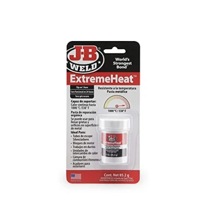 Afbeelding van J B Weld 37901SPA metaalpasta metaal hoge temperatuur hars epoxy gaten uitlaatbuizen geluiddemper motor klauwen reparaties tot 1300 C 85,2 g