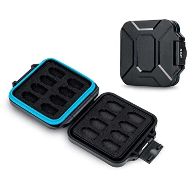 Afbeelding van JJC 16 Slots Geheugenkaart Case Slanke Houder voor Micro SD SDXC SDHC TF kaarten, Waterbestendig Anti Shock Draagbare MSD Card Opslag Draagdoos Organizer met Zacht EVA Foam Interieur