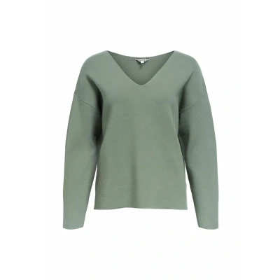 Afbeelding van Object Objreynard Vneck Trui, Dames, Maat: Small, Laurel wreath