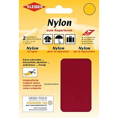 Afbeelding van Kleiber + Co.GmbH nylon patches, rood, ca. 10 cm x 12 cm, 2