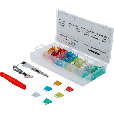 Afbeelding van BGS Assortiment autozekeringen standaard, 92 delig