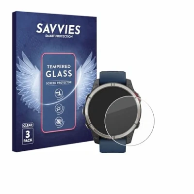 Afbeelding van Savvies Glas Screenprotector voor Garmin quatix 7 Pro Gehard Beschermglas 9H (3 Stuks)