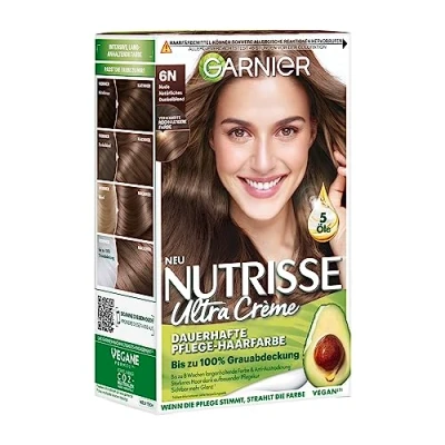 Afbeelding van Garnier Nutrisse Langdurige verzorgende haarverf met voedende fruitoliën, kleuring 8 weken houding, Ultra Crème tint, 8,11 Light Ashy Blonde