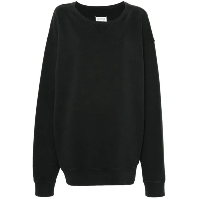 Afbeelding van Cotton Oversize Sweatshirt with Graphic Print and Ribbed Trims