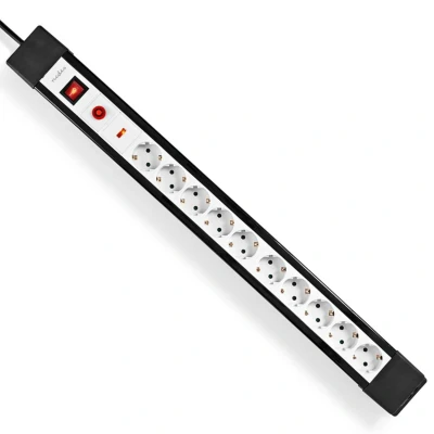 Afbeelding van Stekkerdoos Randaarde stekker / Type F (CEE 7/7) 10 wegs 3.00 m Nedi