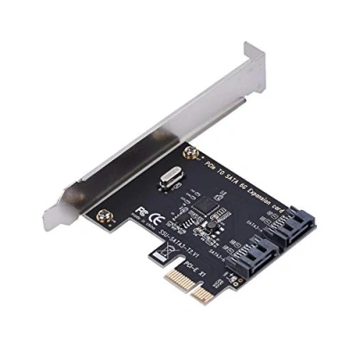 Afbeelding van Bewinner PCI E Kaarten, Express naar SATA 3.0, 3.0 Extension Card 2 Port III 6Gbps Expansie Adapter Boards Ondersteuning IDE/AHCI voor Windows Server2003 VISTA Mac Linux