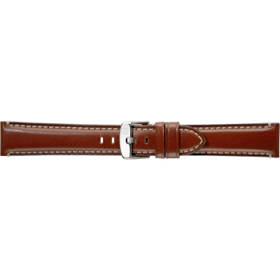 Afbeelding van Morellato horlogeband Giorgione X4272B12041CR24 / PMX041GIORGI24 Glad leder Bruin 24mm + wit stiksel