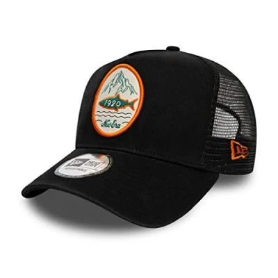Afbeelding van New Era Trucker Cap Verstellbar Snapback Baseball Kappe Patch Schwarz One Size