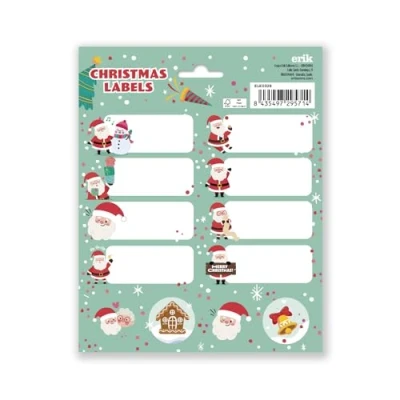 Afbeelding van Grupo Erik kerst Etiketten Santa Claus 2 Cadeaulabels 24 Zelfklevende Stickers