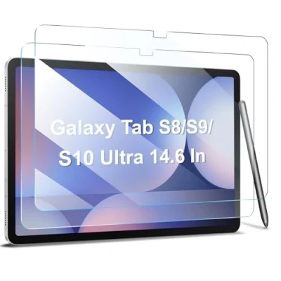 Afbeelding van ZtotopCases 2 stuks displaybeschermfolie voor Samsung Galaxy Tab S9/S8 Ultra 14,6 inch 2023/2022 (SM X900/X906/X916B), gehard glas van hoge resolutie S9 2023/S8 2022