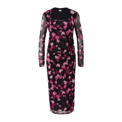 Afbeelding van s.Oliver Black Label MIT Raffung Jurk, Dames, Maat: 32, Schwarz