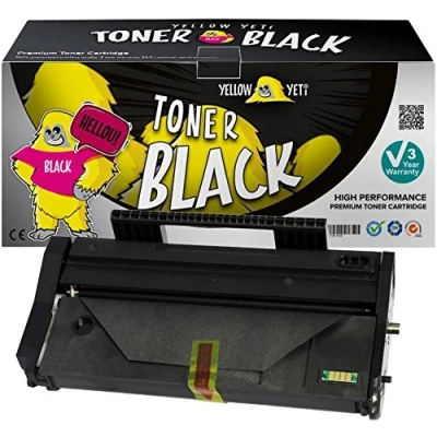 Afbeelding van Yellow Yeti Compatibele 407166 (1200 pagina&#039;s) Toner Cartridge voor Gebruik met Ricoh SP100 SP112 SP100e SP100SF SP100SFe SP100SU SP100SUe SP110 SP112SF SP112SFe SP112SU SP112SUe [3 Jaar Garantie]