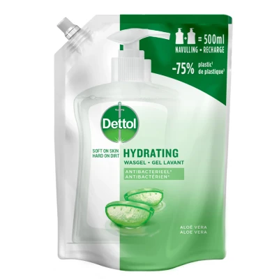 Afbeelding van Dettol Refill Handzeep Hydrating Aloe Vera 500ML
