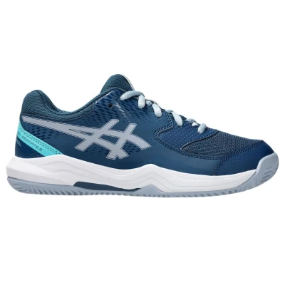 Afbeelding van Asics Geldedicate 8 Unisex Tennisschoenen voor alle ondergronden kinderen, Maat: 37.5, Mako blue/grey blue Kunststof/ textiel