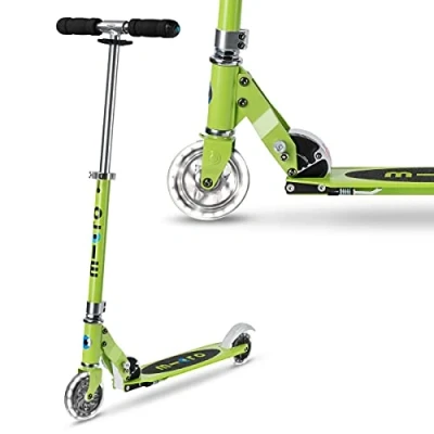 Afbeelding van Micro Kickboard Sprite Chartreuse LED Scooter voor kinderen Kids met wielen 3 5 jaar