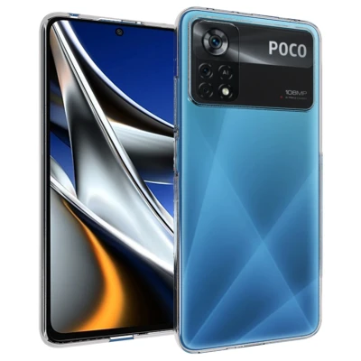 Afbeelding van Xiaomi Poco X4 Pro 5G Hoesje Siliconen en TPU (zacht) Accezz Softcase/Backcover Transparant Telefoonhoesje