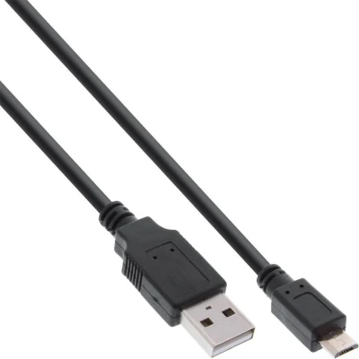 Afbeelding van USB Micro A Kabel 0.30 meter USB2.0 High Speed/Quick Charge 2.0/Quick 3.0 InLine