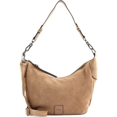 Afbeelding van FREDsBRUDER Leren Schoudertas Sually Banana Shoulderbag Coffee &amp; Cream Lichtbruin