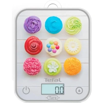 Afbeelding van Tefal, Elektronische keukenweegschaal, Optiss, gemakkelijk af te lezen display met achtergrondverlichting, krasbestendig, capaciteit 5 kg, wit, BC50D4V0