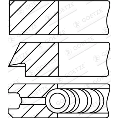 Afbeelding van Goetze Engine Zuigerveren 08 323400 10