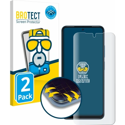 Afbeelding van BROTECT Screenprotector voor Xiaomi Redmi Note 11 Folie Beschermfolie matte volledig dekking (2 Stuks)