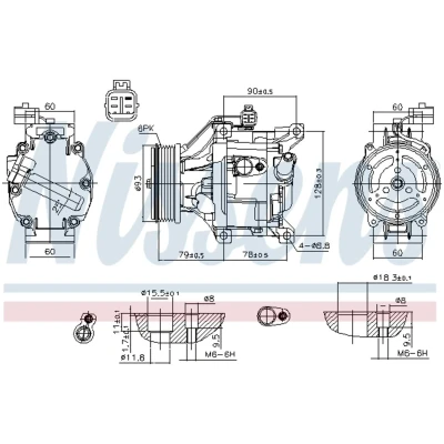 Afbeelding van Nissens Airco compressor 890036