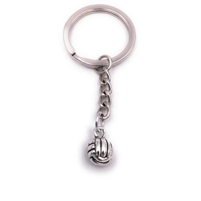 Afbeelding van H Customs Volleybal sleutelhanger hanger zilver metaal