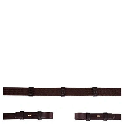 Afbeelding van BR Teugel linnen 19mm blind Full Goud Bruin