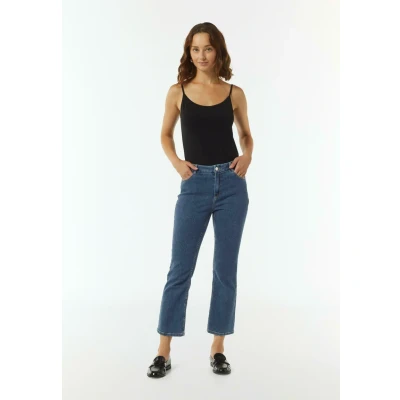 Afbeelding van comma Ausgestellte Flared Jeans, Dames, Maat: 32, Blau
