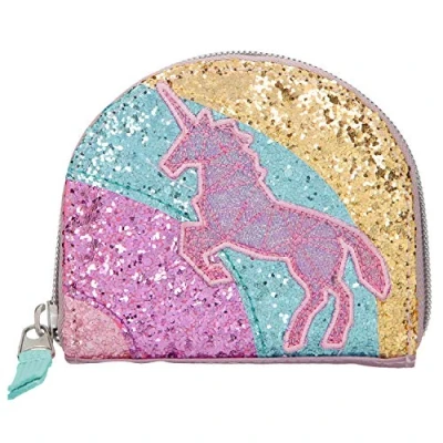 Afbeelding van Depesche Ylvi Minimoomis portemonnee Regenboog glitter 11.5 cm