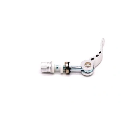 Afbeelding van Meer kleur 2 stuks fiets snelspanners quick release zadelklem M6x55 mm (zilver)
