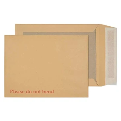 Afbeelding van Blake Enveloppen Puur Packaging 11935 Postzak met kartonnen achterkant Zelfklevend Manilla 241 x 178 mm 120g/m² 125 stuks