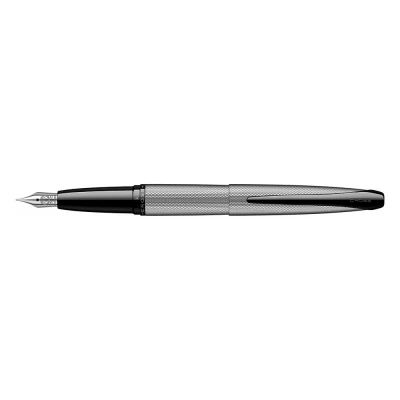 Afbeelding van Cross ATX vulpen (M veer, gefreesd diamantpatroon, incl. premium geschenkdoos) geborsteld chroom